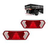 JOGO DE LANTERNAS TRASEIRA CARRETA LE/LD GUERRA 2010 LEDS COM PLUG IMPORTADA