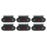 KIT C/6 LANTERNA LATERAL BIVOLT COM SUPORTE MÓVEL