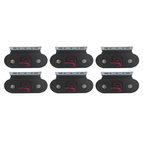 KIT C/6 LANTERNA LATERAL BIVOLT COM SUPORTE MÓVEL