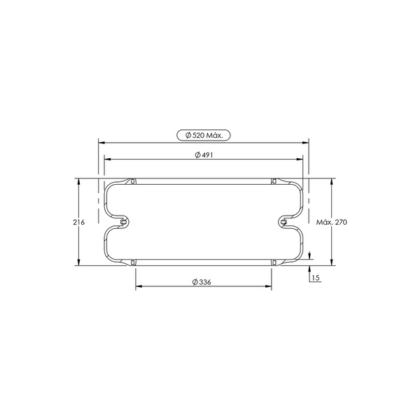 BOLSA AR 2 GOMOS SUSPENSOR ENCAIXE 333 MM - ST4000