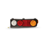 LANTERNA TRASEIRA CARRETA RANDON LED COM TRIANGULO
