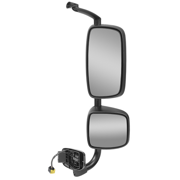 CONJUNTO ESPELHO RETROVISOR CONVEXO - DAF XF 2020/2024 - LADO DIREITO - COM SENSOR DE TEMPERATURA COM CONECTORES COMPATÍVEIS COM ORIGINAIS - COM DESEMBAÇADOR - ELÉTRICO