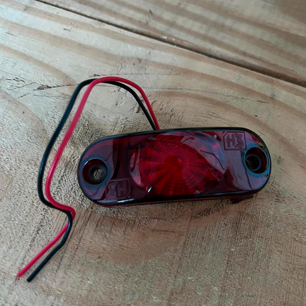 LANTERNA PLACA CARRETAS TODAS LED VERMELHA COM FIO