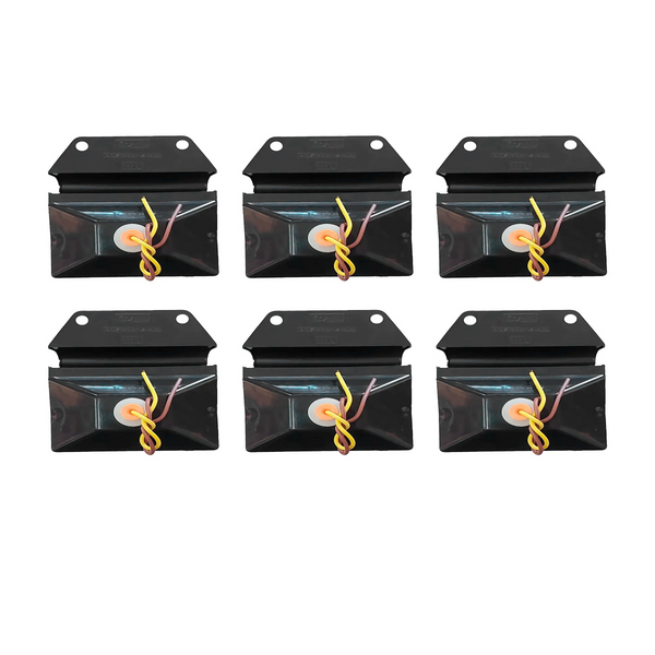 KIT C/6 LANTERNA LATERAL CARRETA COM SUPORTE