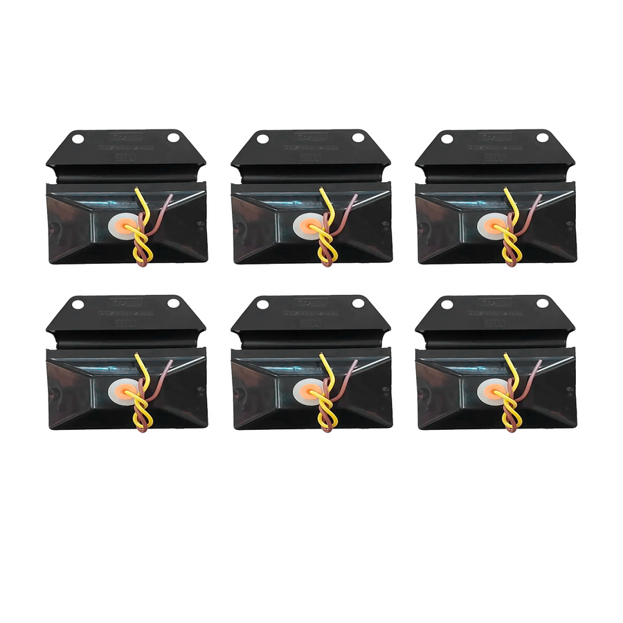 KIT C/6 LANTERNA LATERAL CARRETA COM SUPORTE