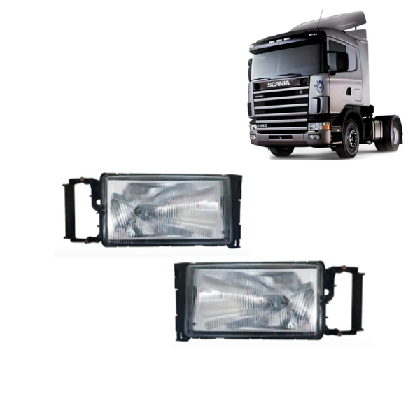 KIT C/2 FAROL DO SCANIA S4 PGR SEM LANTERNA