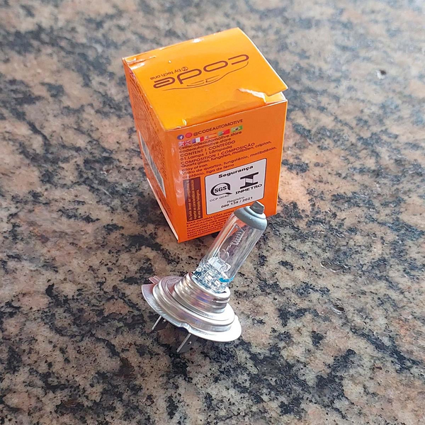 LAMPADA FAROL H7 24V 70W 4300K