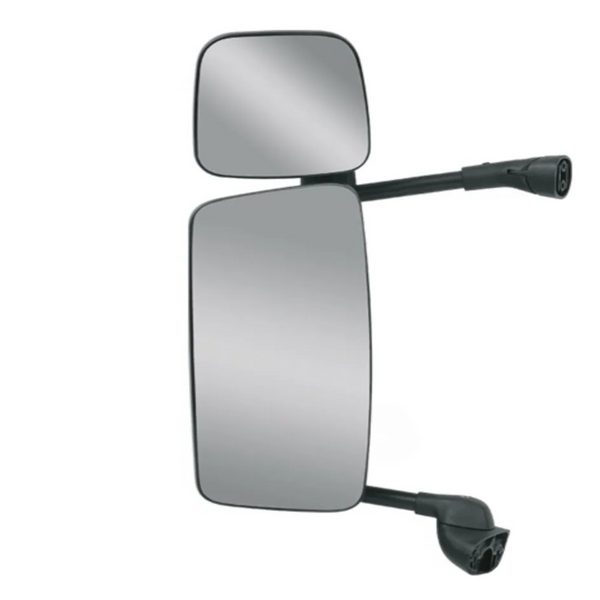CONJUNTO ESPELHO RETROVISOR COM ESPELHO AUXILIAR SC S5 P250/P270/P310/P340/P360 até 2018 ECONÔMICO - SEM DESEMBAÇADOR -  LADO ESQUERDO Nº Compatível 1484037